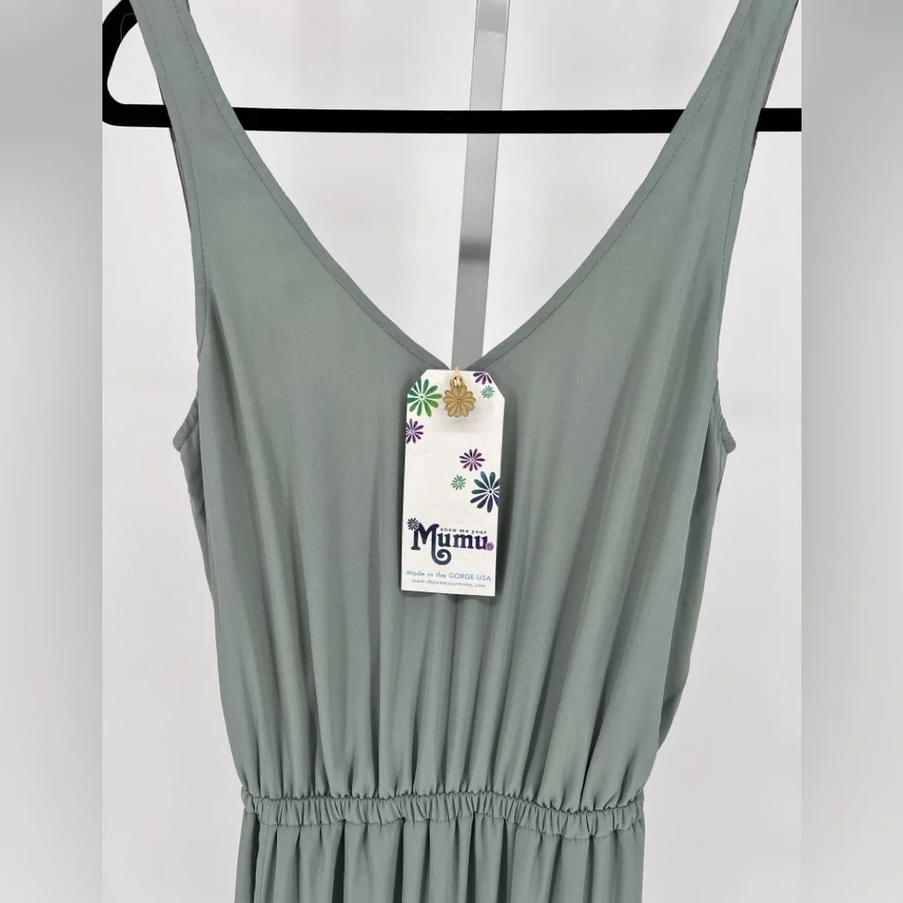 SHOW ME YOUR MUMU - Kendall Maxi Dress in Silver Sage - Picture 3 of 8